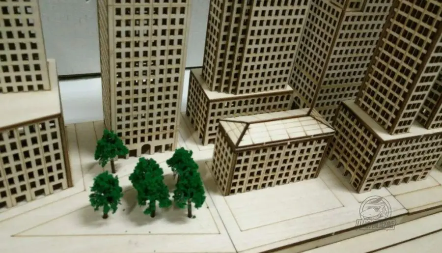 Деревянная Сборная модель в масштабе 1/700 виде порта Нью Йорка|Наборы для сборки