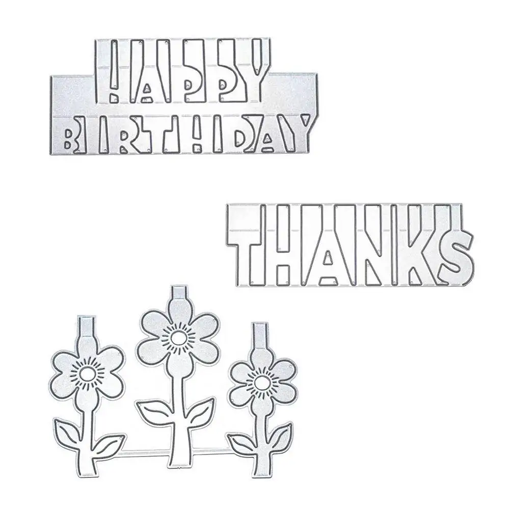 Спасибо металлические высекальные штампы для рукоделия скрапбукинга