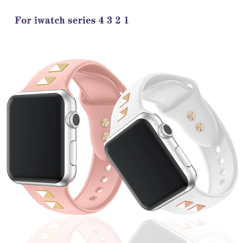 Спортивный силиконовый браслет ремешок для Apple watchband 44/40/42/38 мм Совместимость