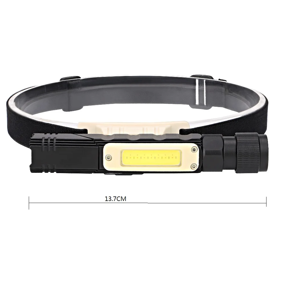 Headlight USB Перезаряжаемый налобный светильник, 5 режимов, XPG COB светодиодный светильник-вспышка, магнитный фонарь, Рабочая лампа, головной светильник для ночной рыбалки - Испускаемый цвет: Headlight