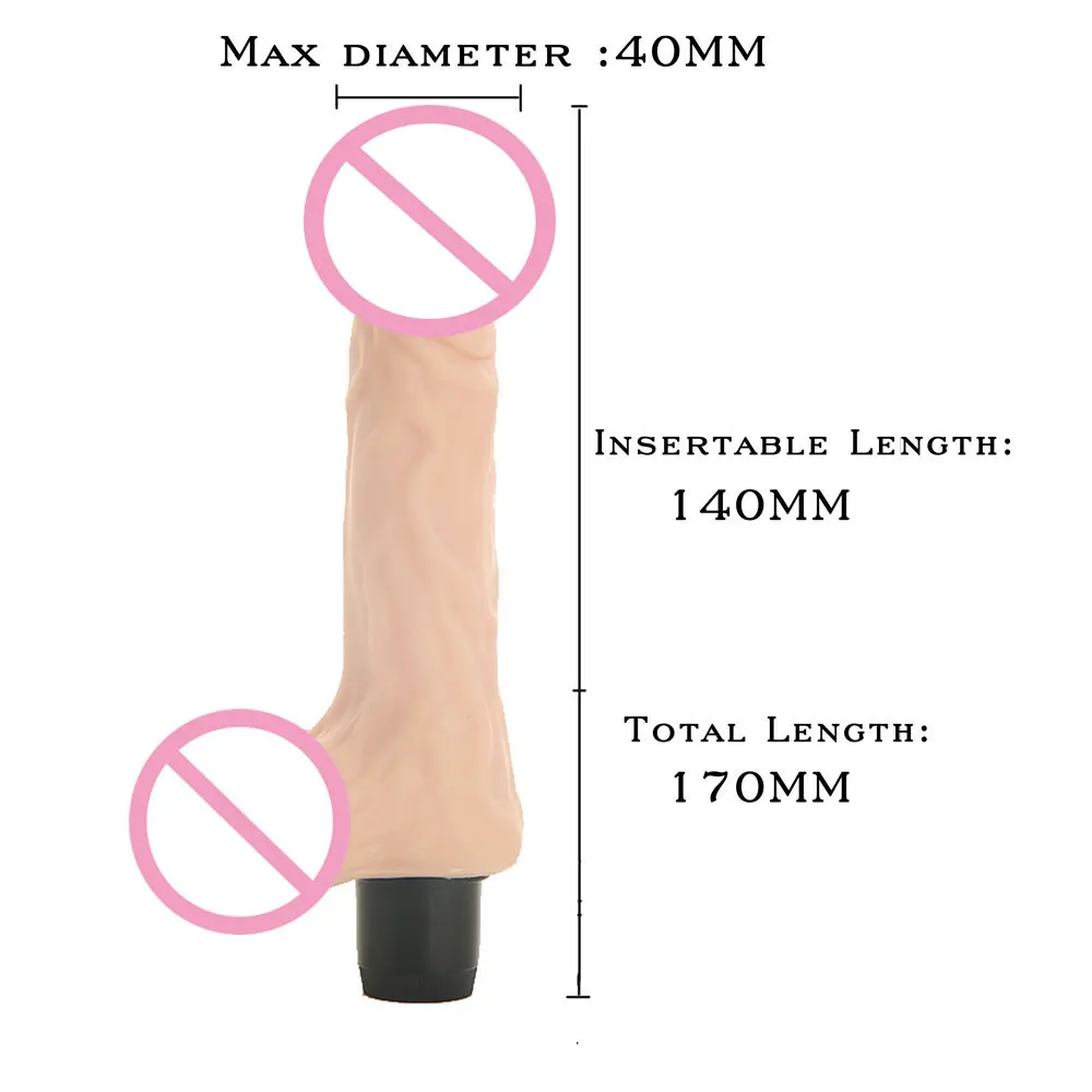 17 см Электрический водонепроницаемый секс игрушки для женщин Реалистичная