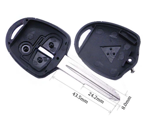 KEYECU Новый Сменный корпус пустой для дистанционного ключа чехол Fob 2 кнопки MITSUBISHI