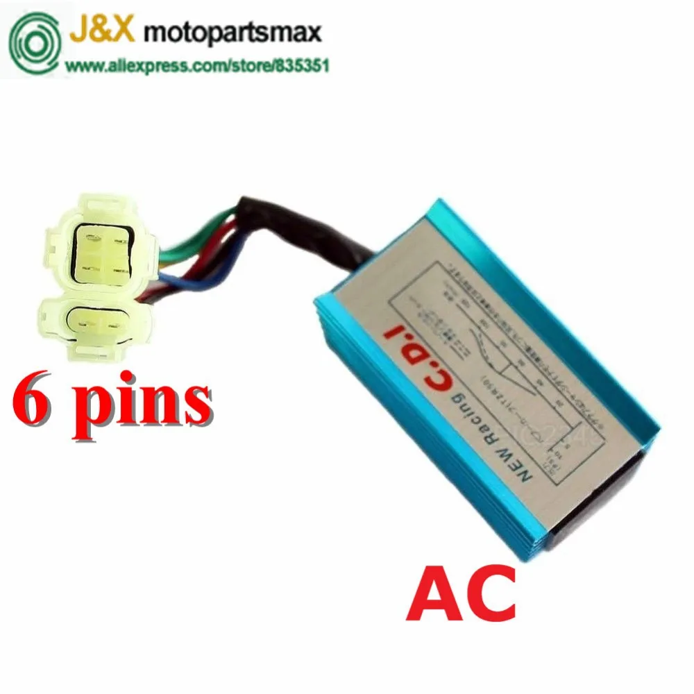 6 контактный DC Racing CDI BOX Unit 50cc 80cc 100cc 125cc 150cc 180cc для 139QMB 152QMI 157QMJ скутер Quad ATV Мопед Go Kart