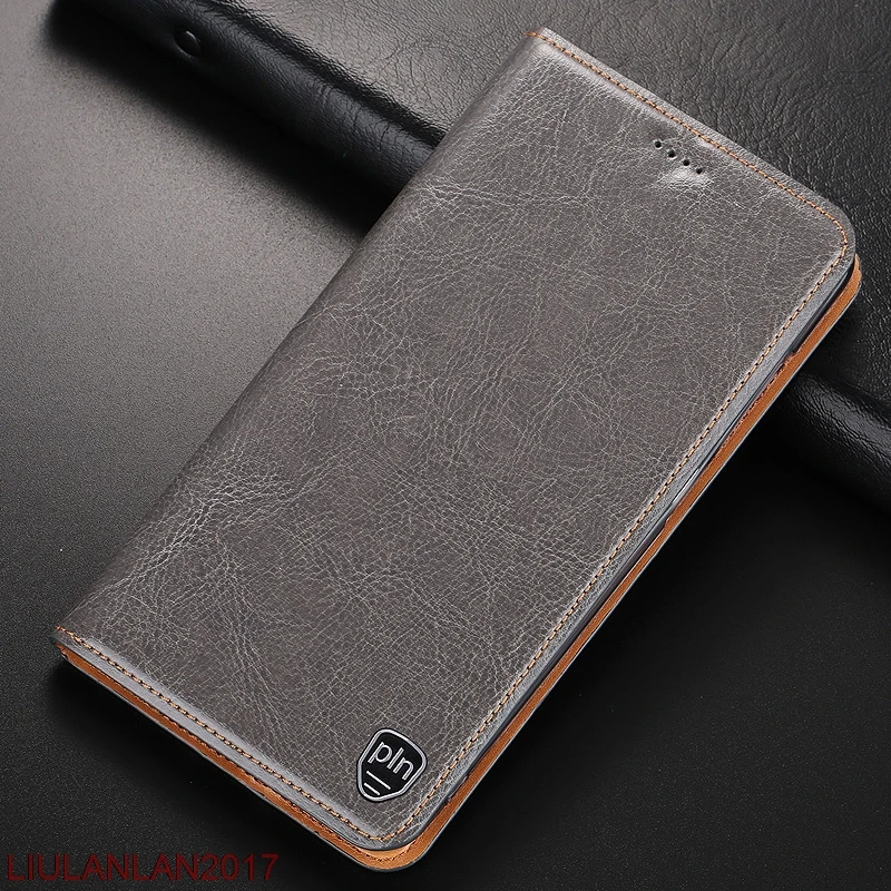 Retro Cover For SAMSUNG C7 C7000 Gray Blue Pink Brown Genuine Leather Flip Magnetic Kickstand Case Galaxy 2017 | Мобильные телефоны