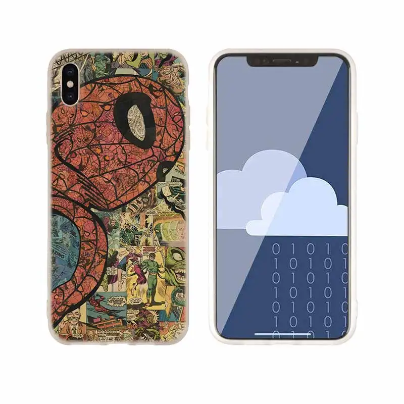 as the picture 06 Чехол для телефона s силиконовый мягкий чехол для iPhone 11 Pro X XS Max XR 6 6S 7 8 Plus 5 4S SE Marvel Coque чехол Капитан Америка - Цвет: as the picture 06