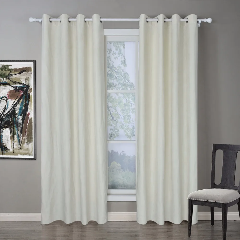 Замшевые тепловые оконные шторы для гостиной черные оранжевые плотные кухни