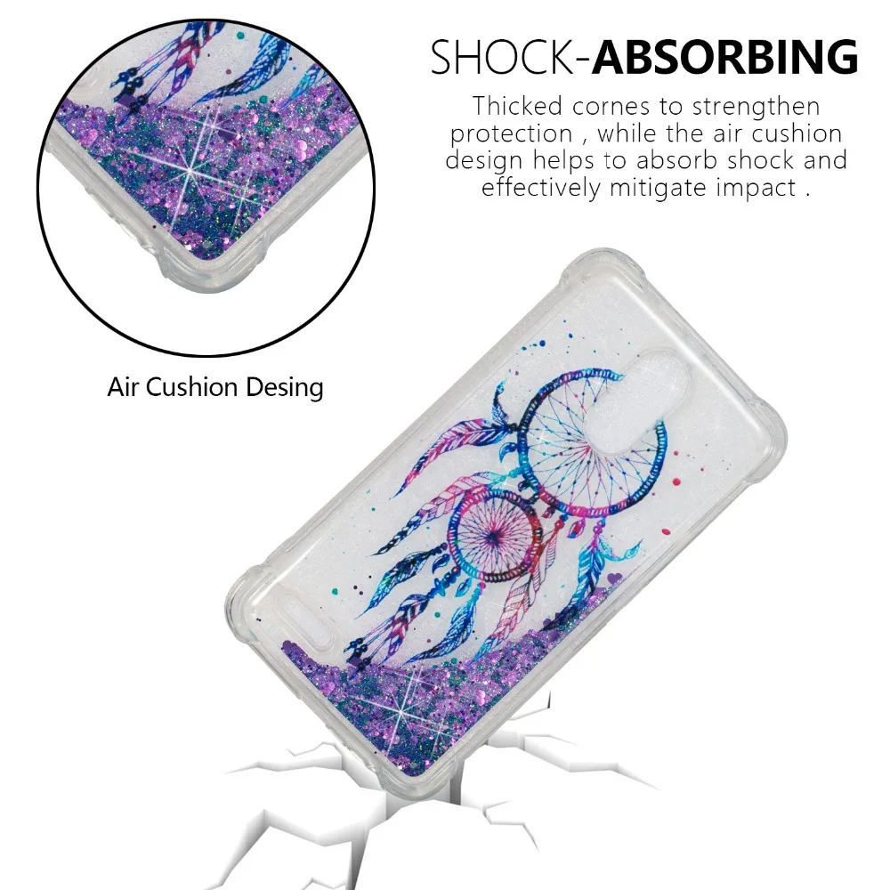 Shockproof Liquid Case for LG Stylus 3 Stylo K10 Pro funda Coque G7 ThinQ K4 K8 2017 2018 Cover Etui |