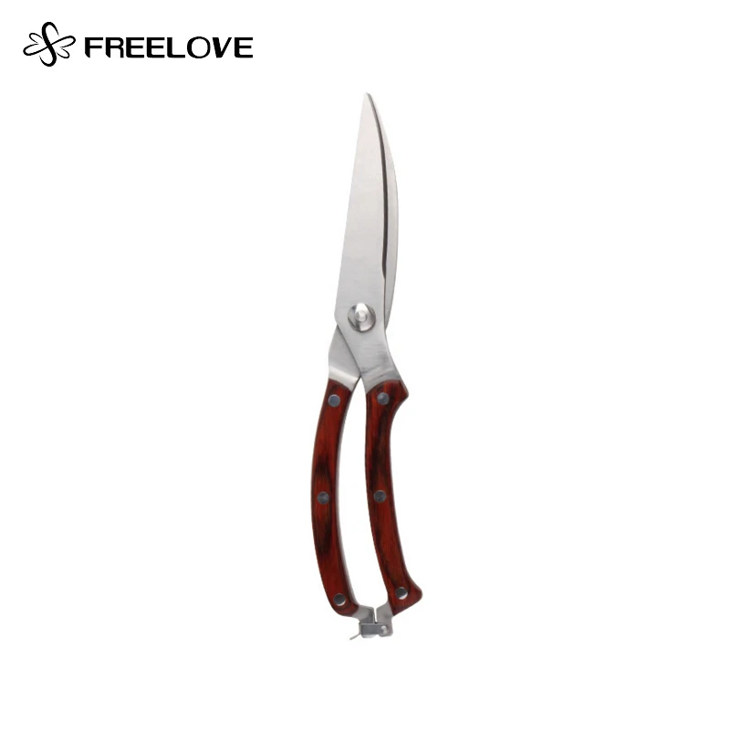 Нержавеющая сталь 3CR13 автоматическая весна Красный деревянный замок кухонные