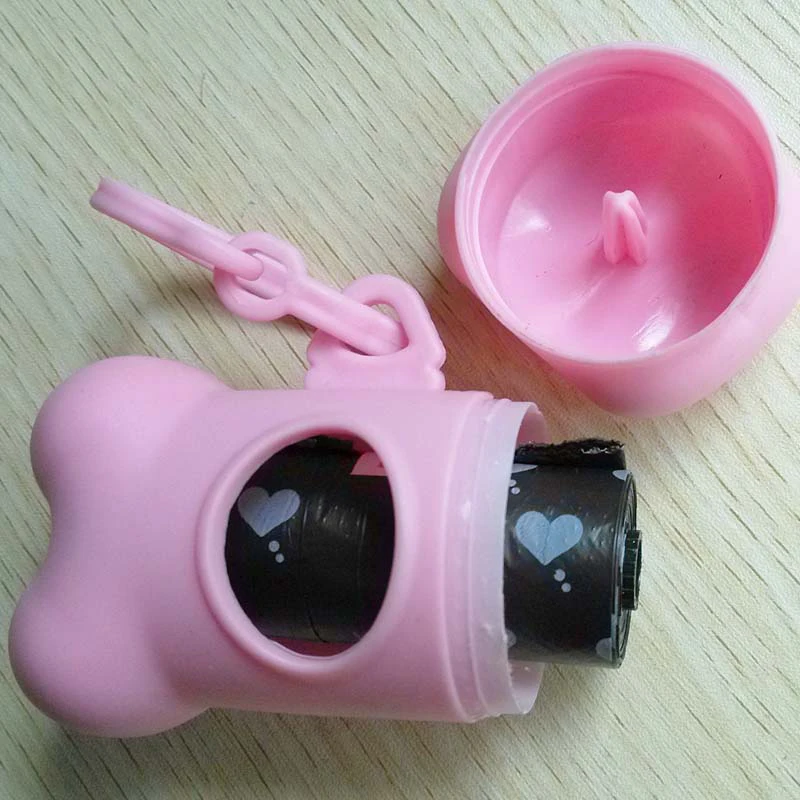 Корм для питомцев сумка дозатор собаки милый чехол в форме кости уборщика