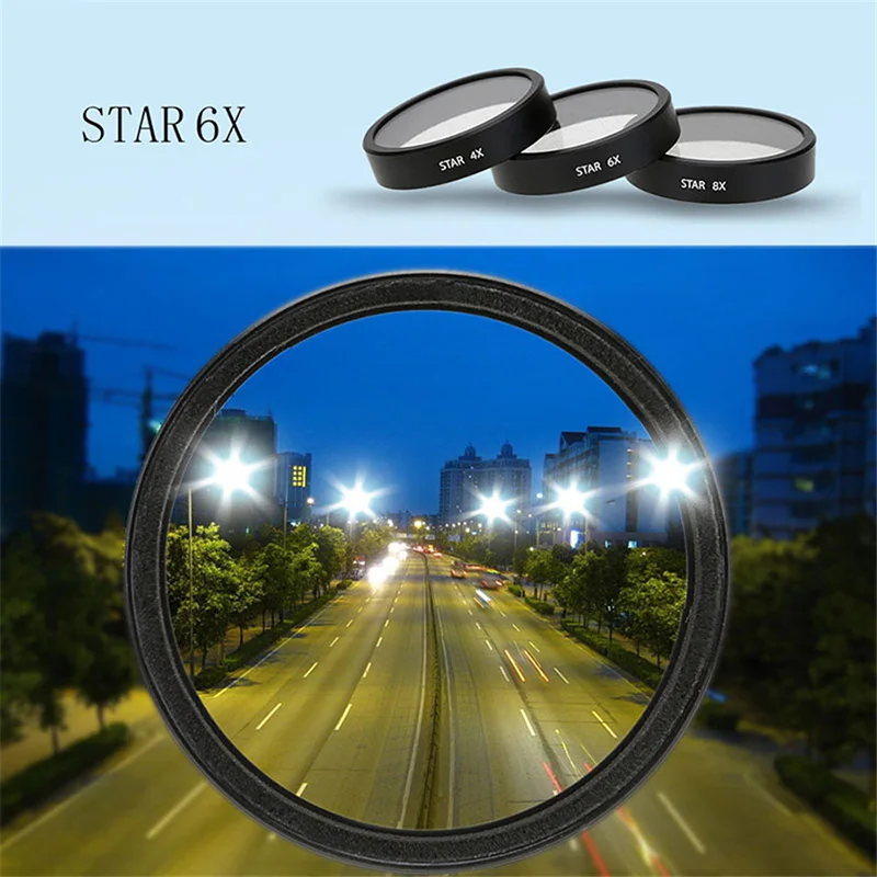 Sunnylife для DJI Phantom 3 Advanced Professional Standard Camera Gimbal Lens 4X 6X 8X Star Filter 4|star filter|filter ndnd filter |