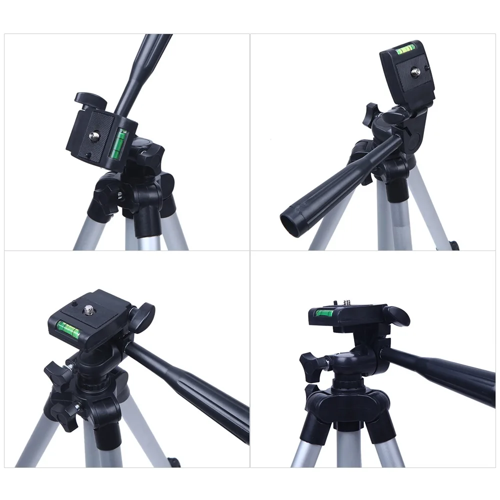 

3110A Pro Lightweight Mini Tripod Portable Flexible Aluminum Camera Tripod With Three-way Head For Sony Canon Nikon DSLR Camera
