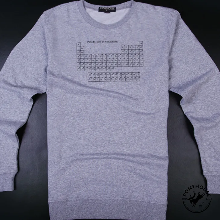 2015I JS периодическая таблица PT свитер мужчин-толстовки | Мужская одежда