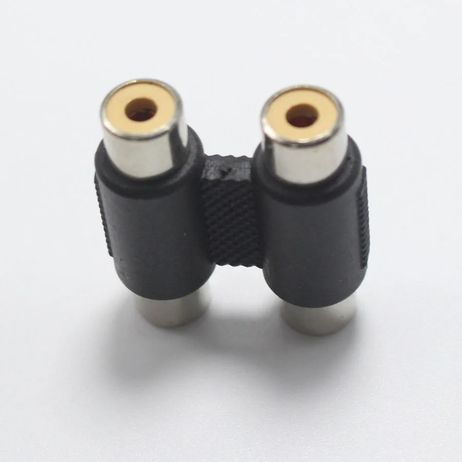 2 шт. 2Pin RCA Inline Coupler Female Plug AV Adapter F/F Коннектор to Joiner для камеры видеонаблюдения|rca