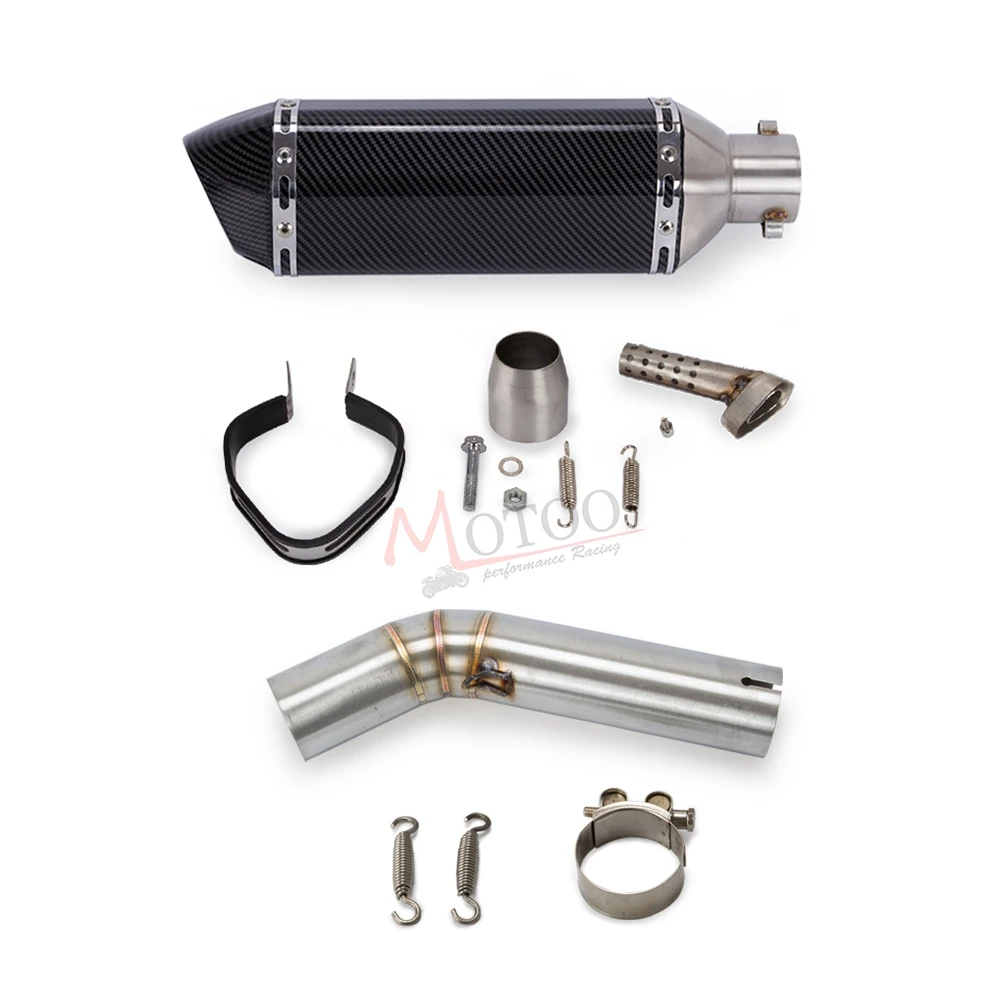 Motorcycle Exhaust System Slip On Middle Pipe Link Muffler For Suzuki GSXR600 GSXR-R 600 K6 2006 Slip-On with Exhaust