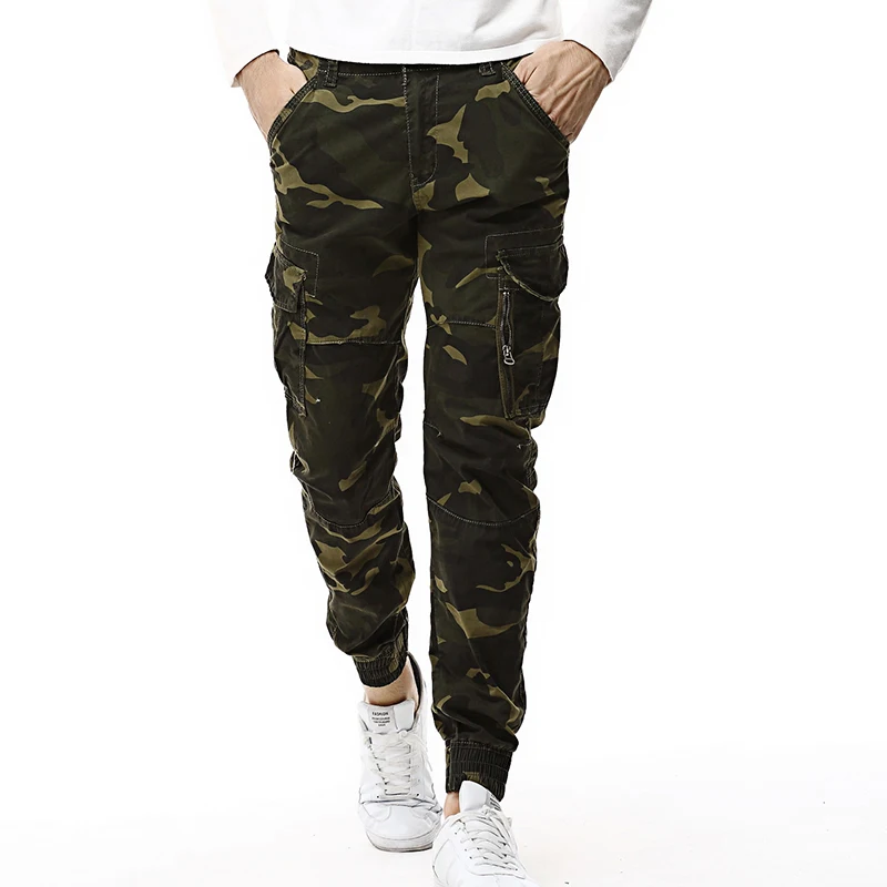 

2020 Модные мужские тактические джоггеры-карго, мужские камуфляжные брюки, армейские военные повседневные хлопковые брюки в стиле хип-хоп, му...