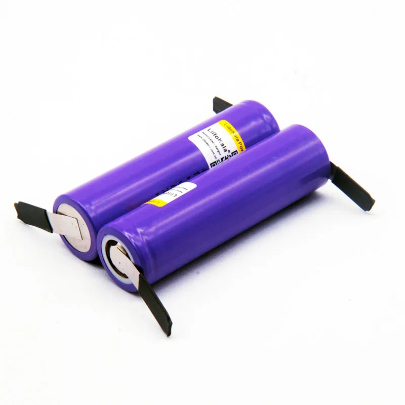 2 PCS Battery LiitoKala M26 18650 литиевая батарея 2600 mAh 3,7 V аккумуляторная батарея для обработки никелевой ленты для разъемов - Цвет: 2 PCS Battery