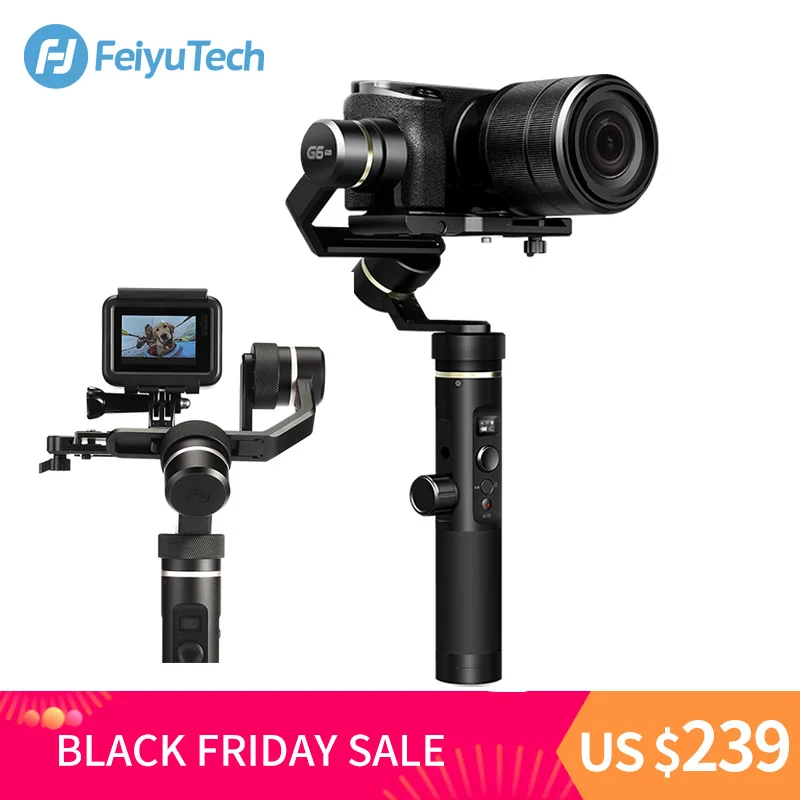 FeiyuTech G6 плюс G6plus 3 оси ручной Gimbal стабилизатор для беззеркальной камеры карман