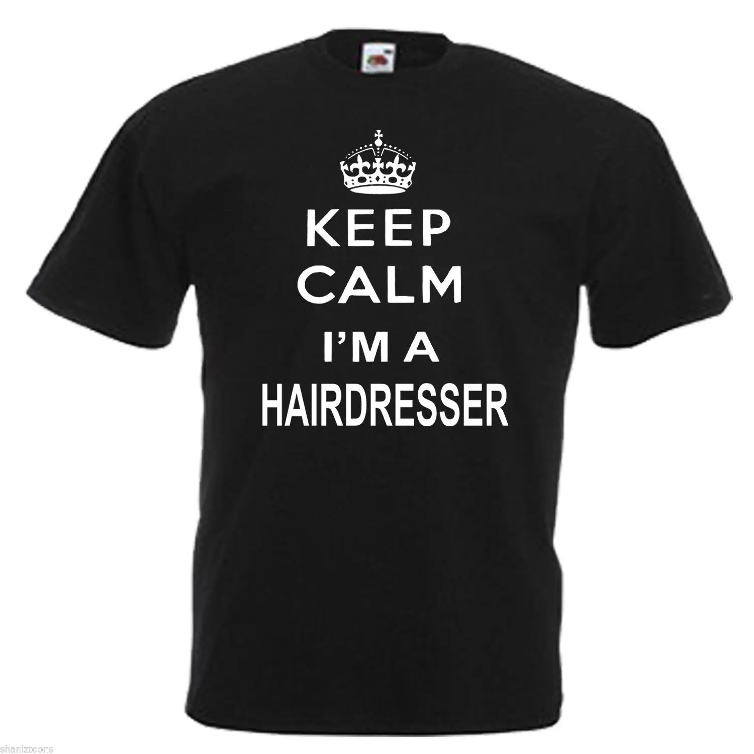 

2019 New Fashion Design Men Brand In Fashion Cotton Tee shirt Keep Calm Hairdresser custom Tee Shirts