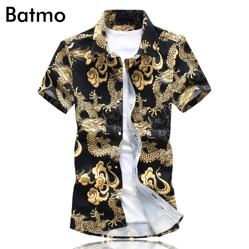Batmo 2018 Новое поступление Лето Высокое качество хлопок Короткие рукава с принтом