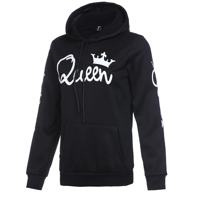 Женская толстовка с капюшоном King Queen Повседневный свитер принтом новый