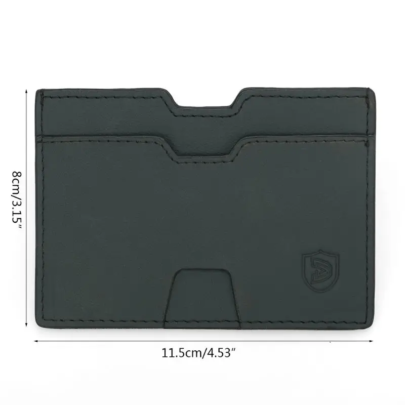 THINKTHENDO Новая мода мужской RFID Блокировка кожаный тонкий кошелек деньги эластичный ремешок кредитный держатель для карт карман