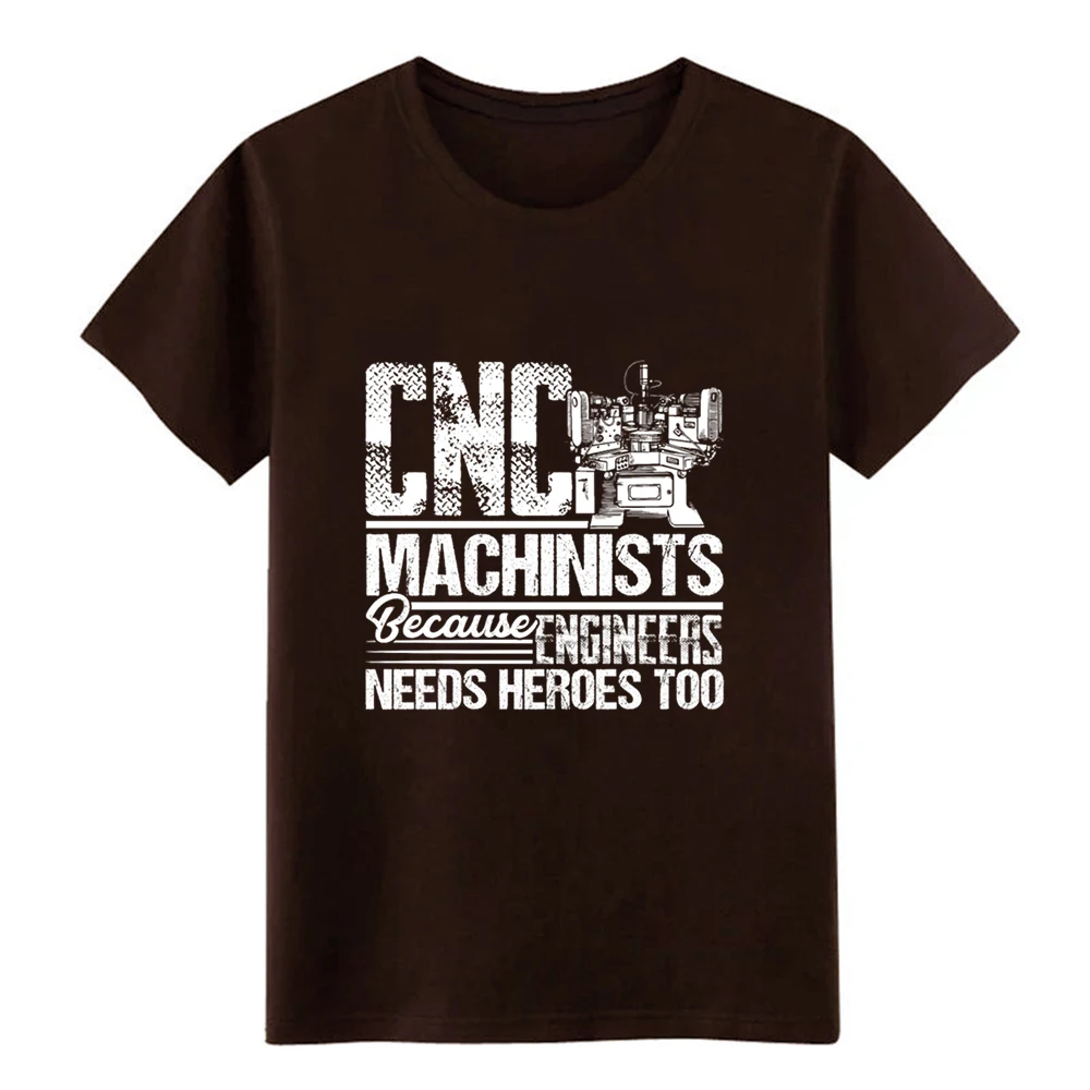 Мужская футболка с принтом I'm A Proud CNC Machinist круглым воротником летняя рубашка для