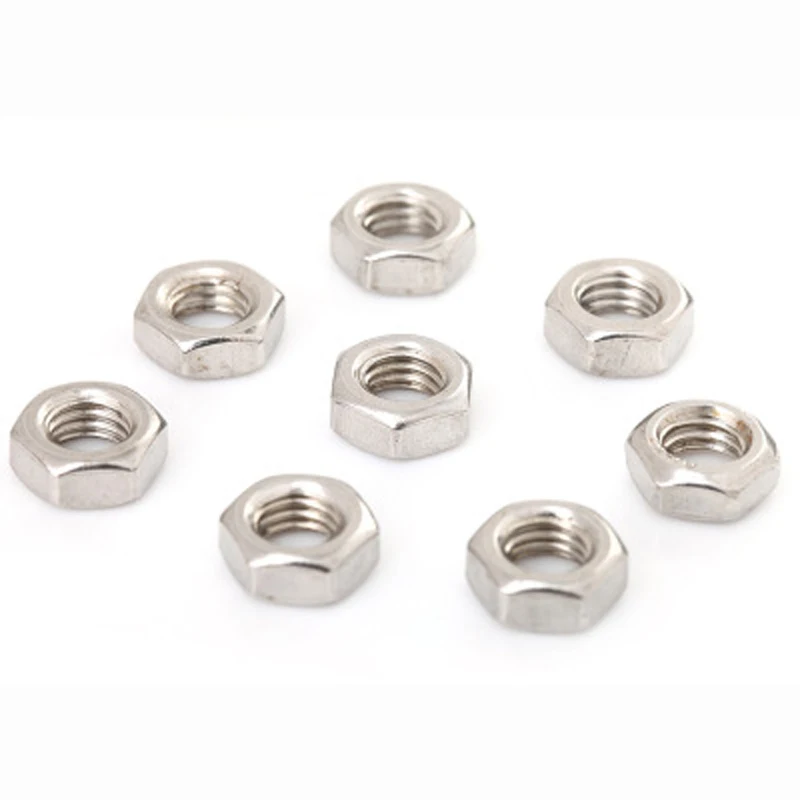 1000 pcs-m2/M2.5/m3/M4/M5/m6 din934 A2-70 304 Нержавеющая сталь шесть угол гайка/винт Кепки