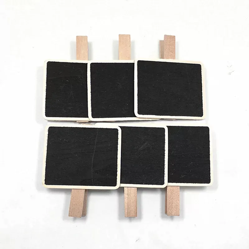 

30 free shipping Mini Chalkboard Clip Blackboard with Peg Table Numbers place holder wedding decoration