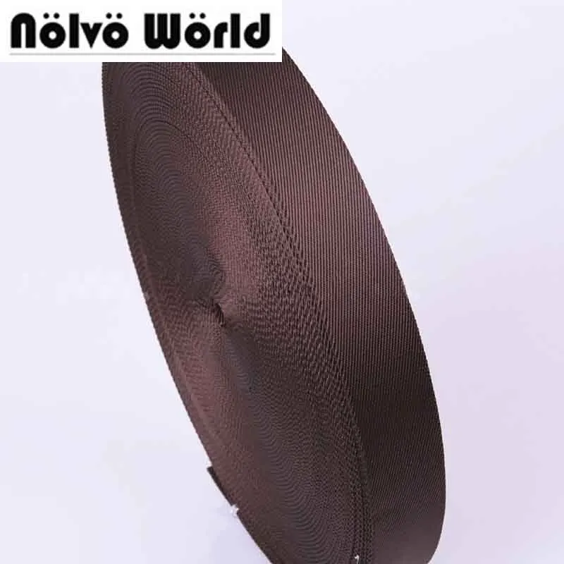 Коричневая саржевая нейлоновая лента для сумок ремешков рюкзаков Ширина 38 мм 1 5