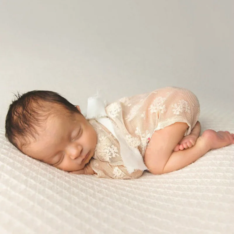 Детские фото реквизит Обувь для девочек Кружево комбинезон Вышивка цветочный