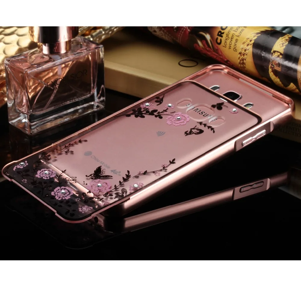 Секретный Сад Розовые Цветы Телефон Случае Гальванических Рамки Пластиковые