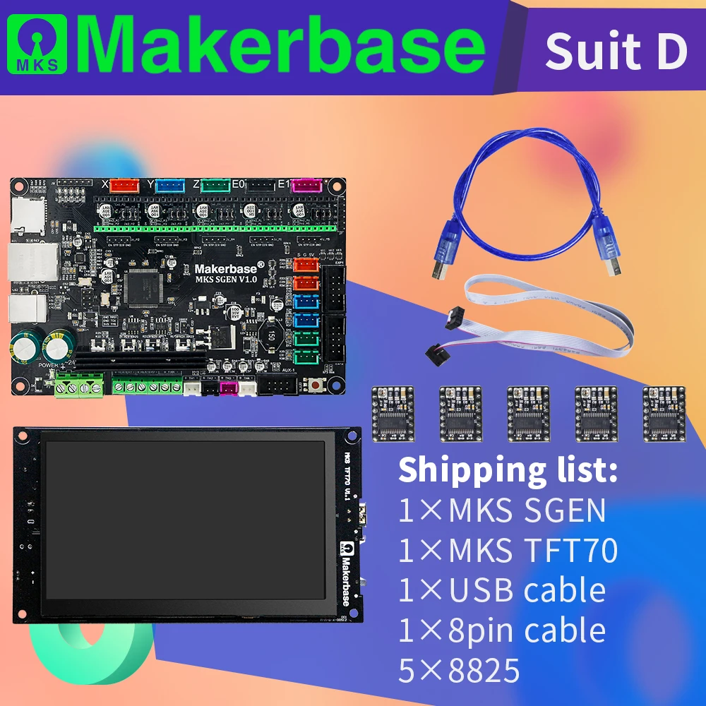 Makerbase 3D принтер контроллер комплект MKS SGen и TFT70 | Компьютеры офис