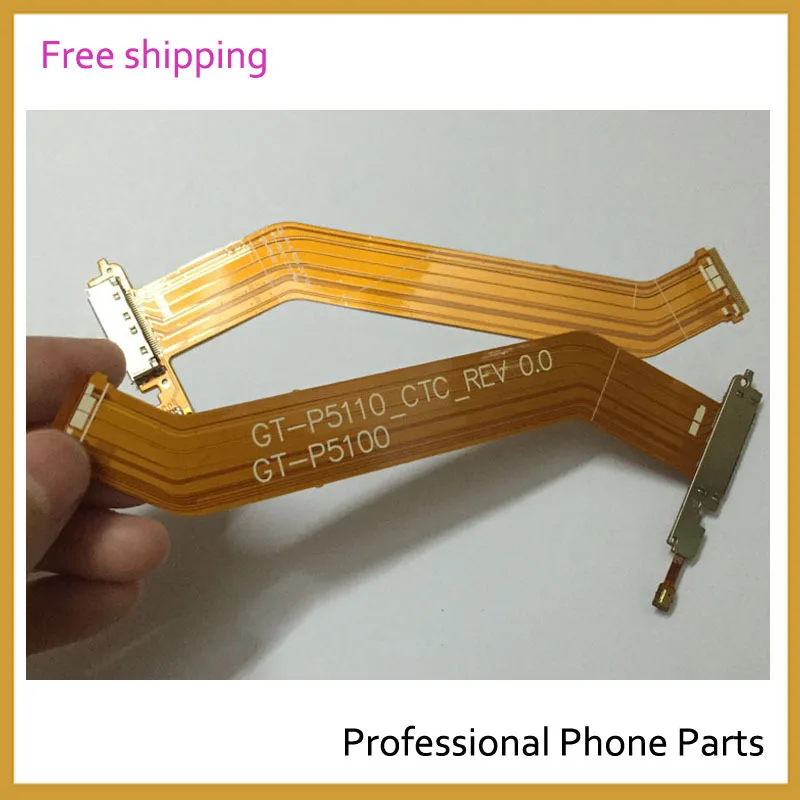 USB зарядное устройство док-коннектор, зарядный порт гибкий кабель для samsung Galaxy Tab 2 10,1 P5100 P5110 Запчасти для мобильных телефонов