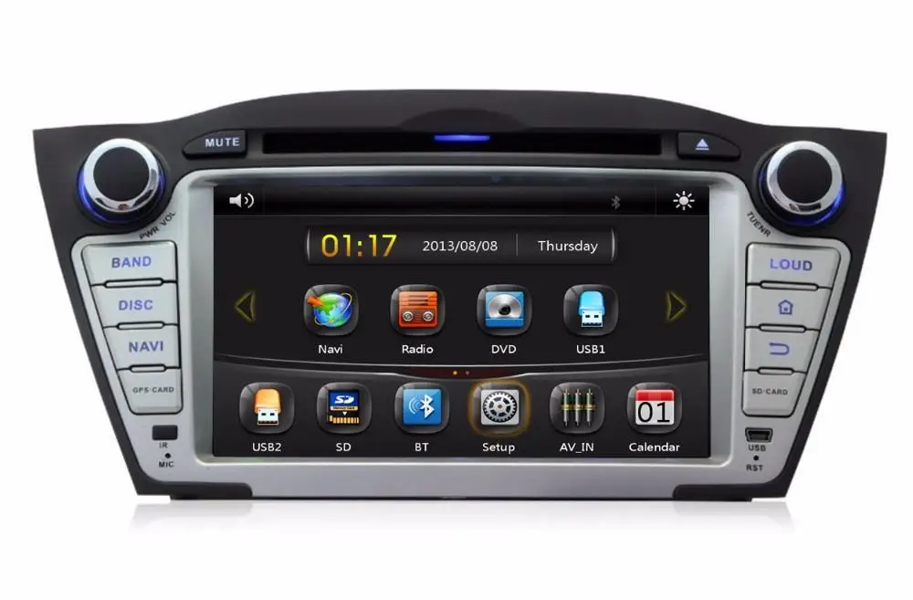 " автомобильный dvd-плеер с gps(ОПТ), аудио Радио стерео, USB, BT/tv, Автомобильный мультимедийный головной убор для HYUNDAI TUCSON IX35 2009 2010 2011 2012