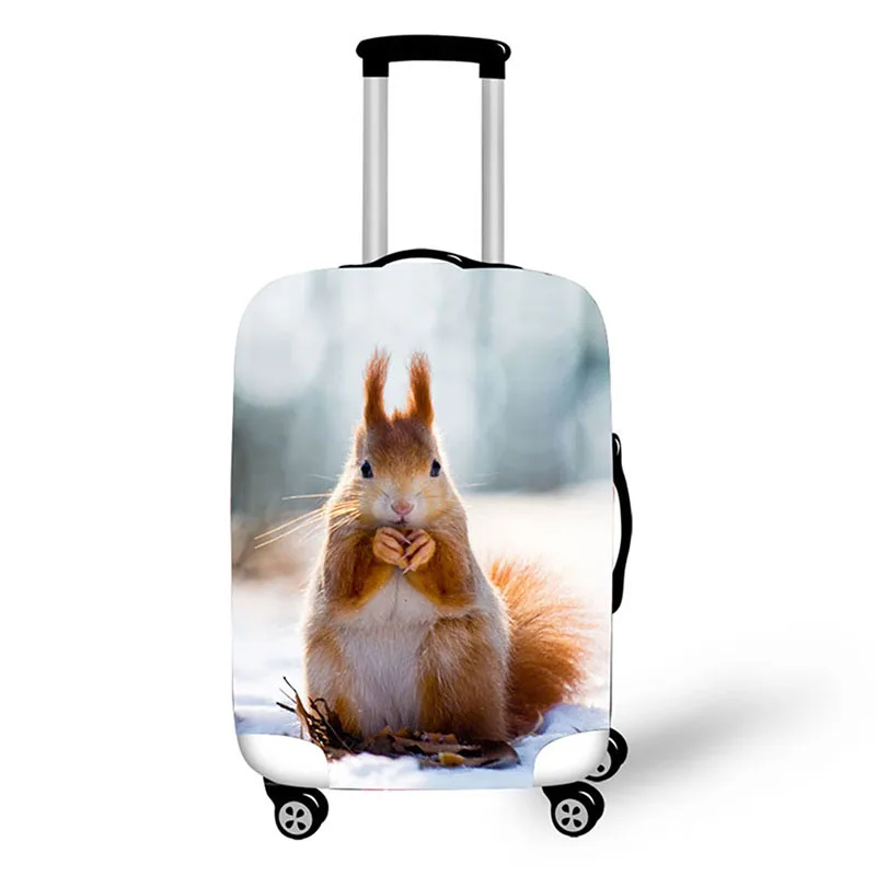 Suitcase Protective Covers Travel Accessories Luggage Case Cover Squirrel Animal Print For 18-30 Inch Suitcases | Багаж и сумки