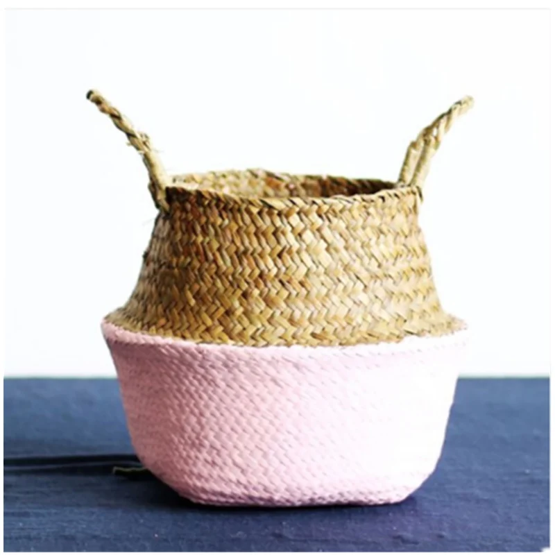 Бытовые водоросли Плетеный горшок для хранения садовая Цветочная ваза висячая