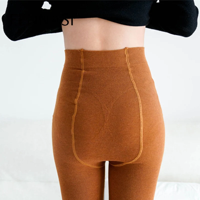 FENNASI женские сексуальные колготки Высокая талия Бесшовные зима Collants женское