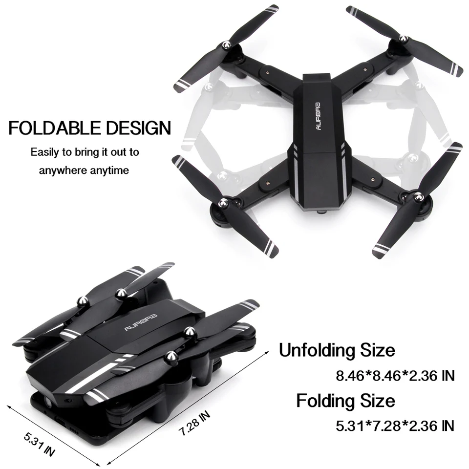 В наличии RC Дроны с камерой HD WIFI FPV Квадрокоптер складной 2 4G 6 Axis вертолет игрушки