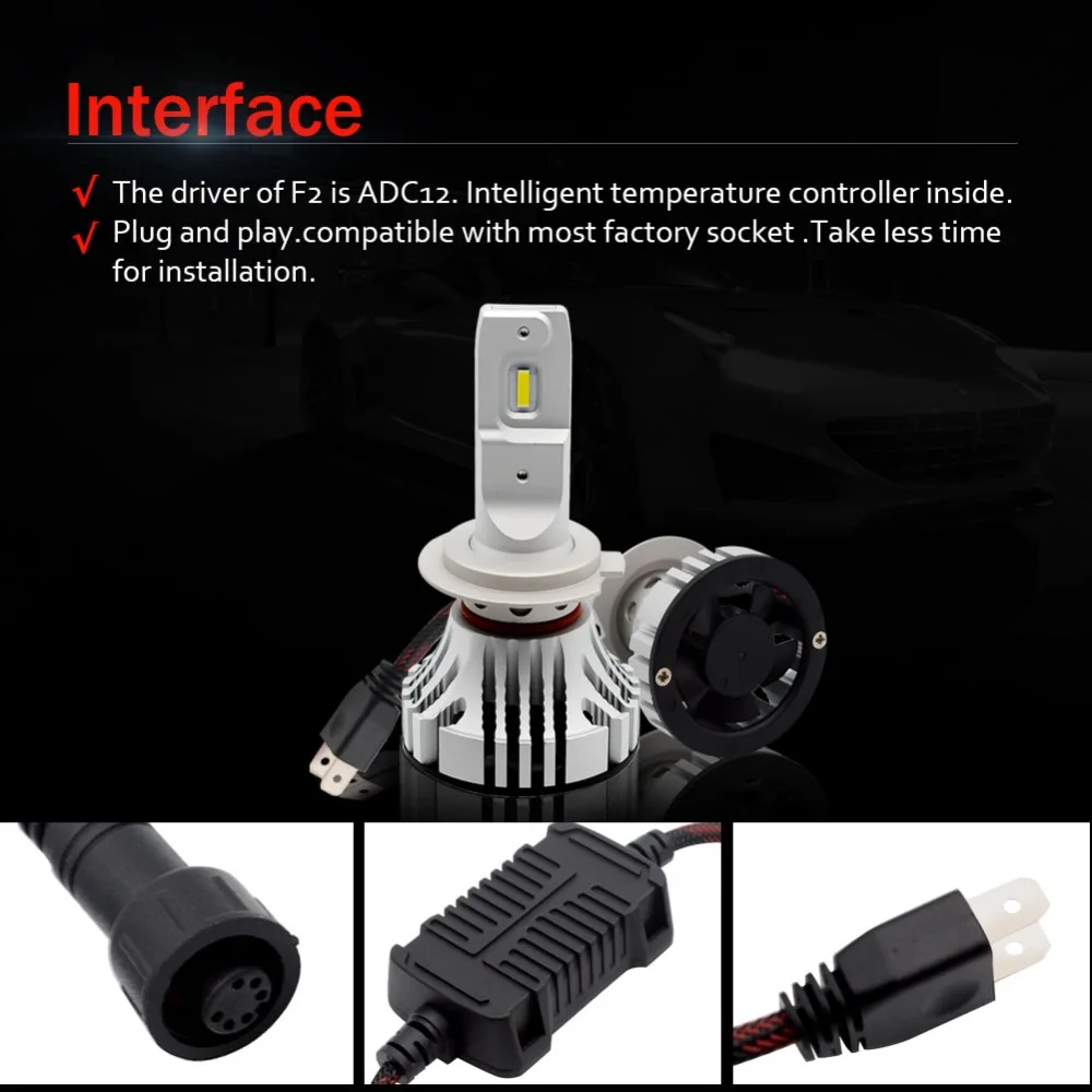 Safego 36W H11 H4 H7 комплект автомобильных светодиодных фар H8 H9 9005 9006 лампы 2 супер ярких