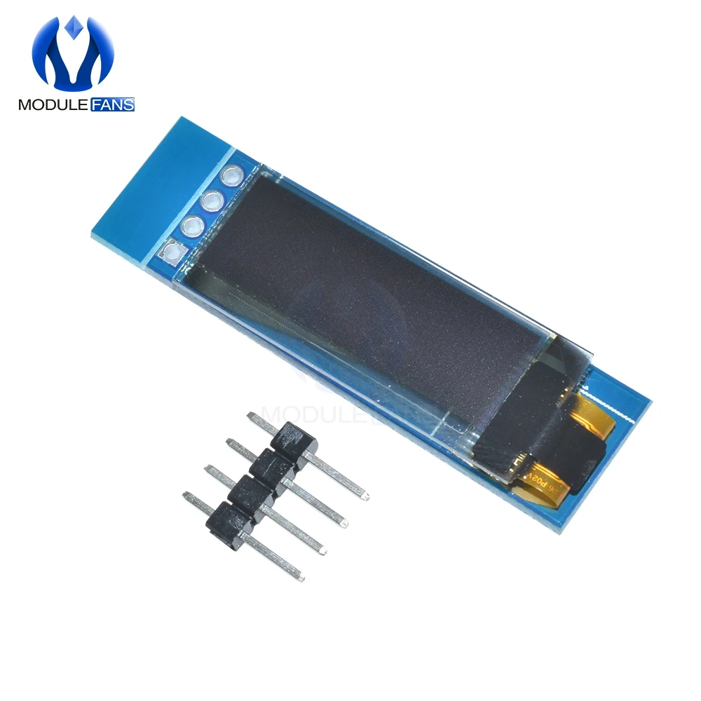 0,91 дюймов 128x32 IEC IIC Серийный синий OLED ЖК-дисплей модуль 0,9" 12832 SSD1306 ЖК-экран для Arduino подсветка