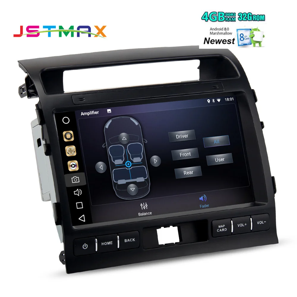 Octa Core 10 2 &quotAndroid 8 0 автомобиля gps радио плеер для Toyota Land Cruiser LC200 2008-2013 с 4 Гб