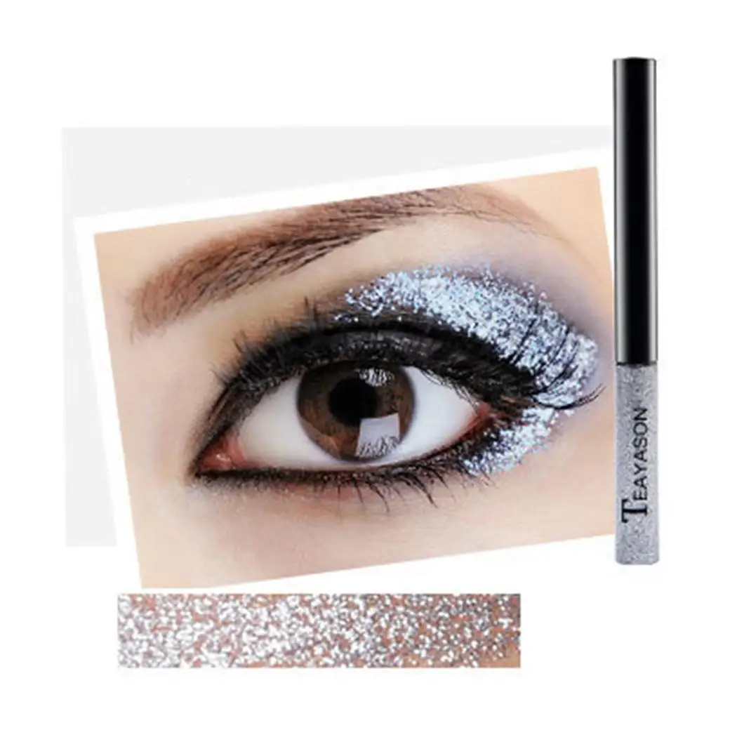 New Glitter Eyeshadow Makeup 4 Color Waterproof Shimmer and Shine Gold Silver Luminous Pigments Liquid Eye Shadow Stick |