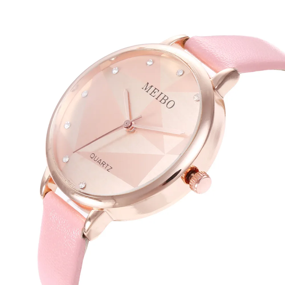 Новые женские часы с ремешком студенческие 12 бриллиантами Харадзюку изящные