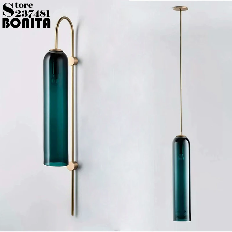 Скандинавский постсовременный Дизайн бра светильник простая лента стеклянный