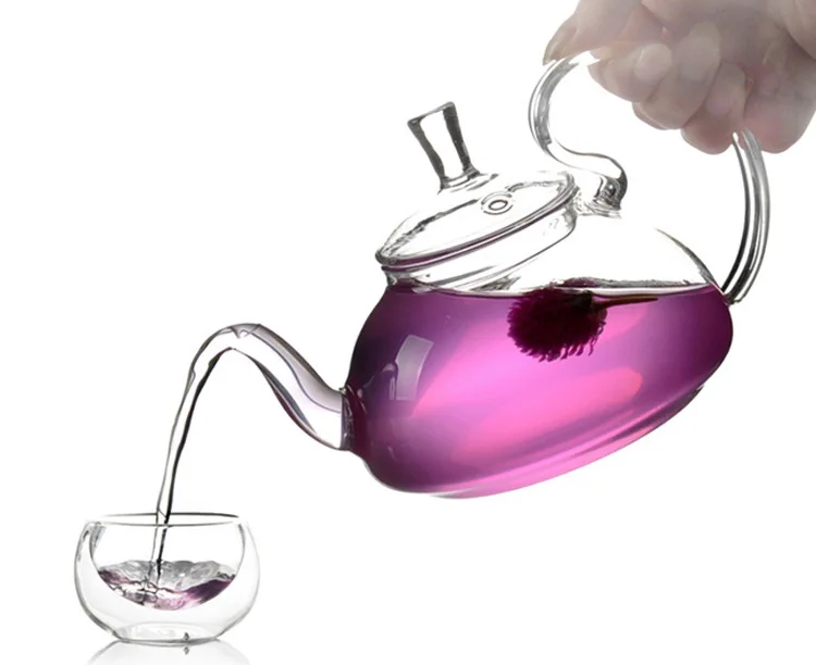 1PC Elegant Flower Coffee Glass Tea Pot Teapots Heat Resistant Gongfu Maker With Filter EJN 1011 | Дом и сад
