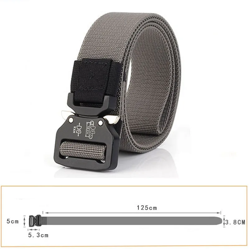 Тактический армейский ремень FDBRO тактический с металлической пряжкой нейлоновый