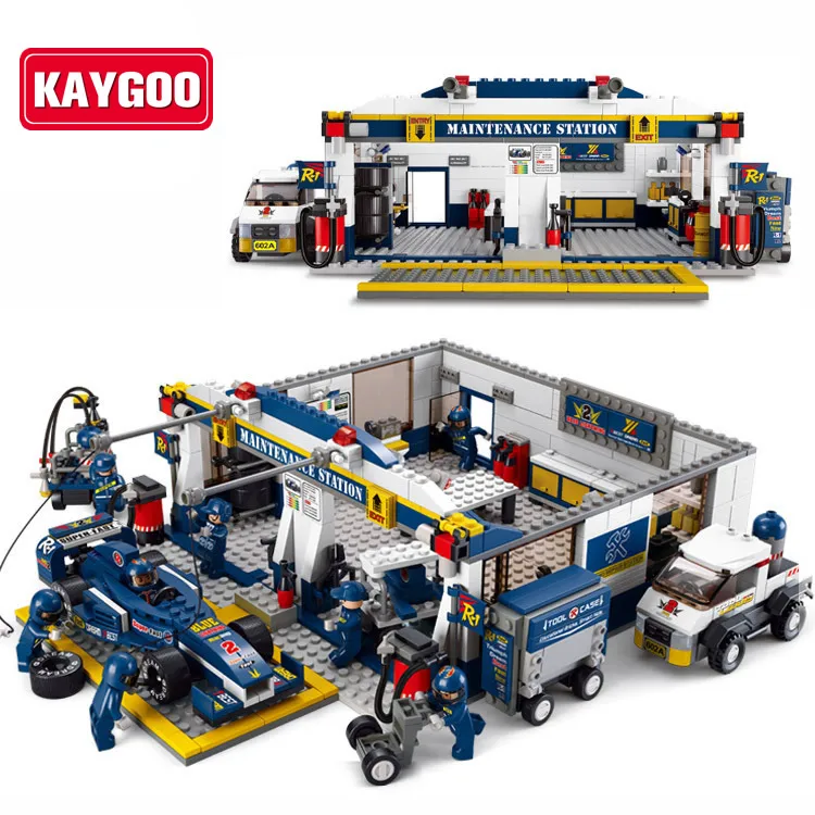 KAYGOO F1 гоночный автомобиль DIY Развивающие Кирпичи Игрушка 741 шт без оригинальной