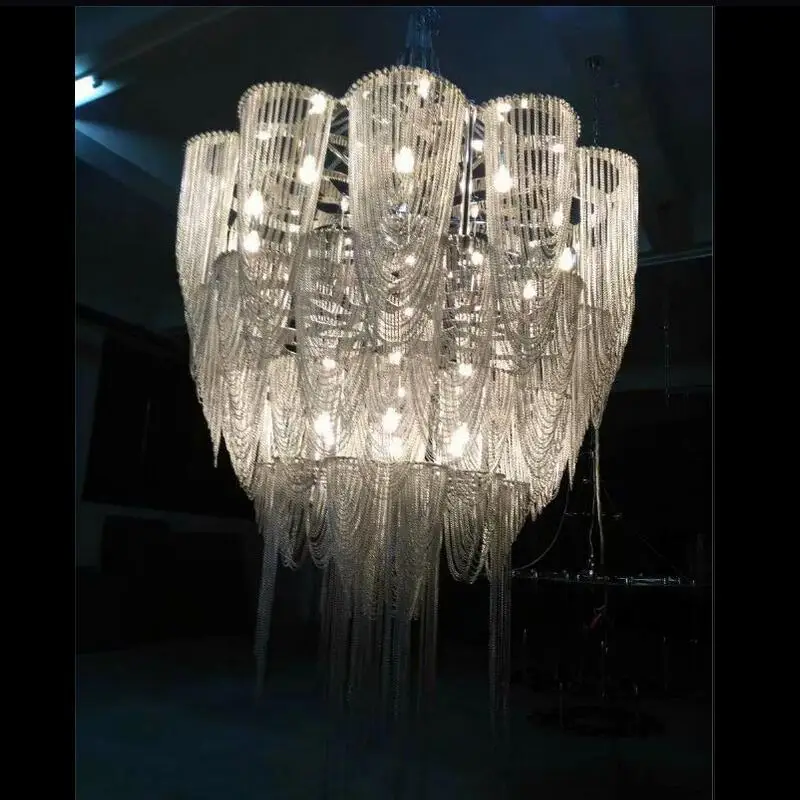 Современная креативная цепочка с кисточками люстра для гостиной спальни