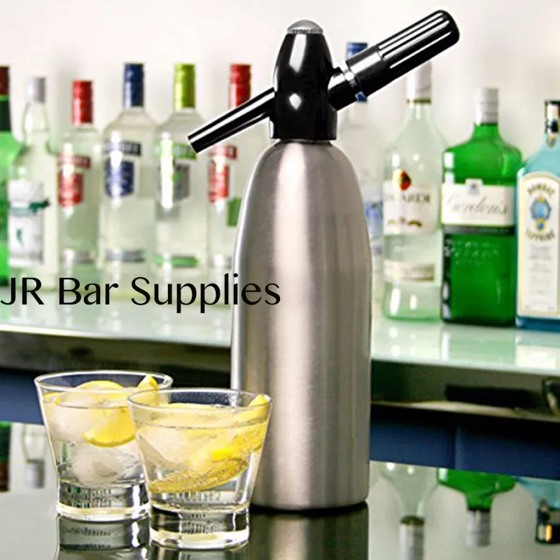 Сифон для соды 1ltr-Make сверкающая вода для Мохито, Gin Fizz коктейлей и винных сритзаторов