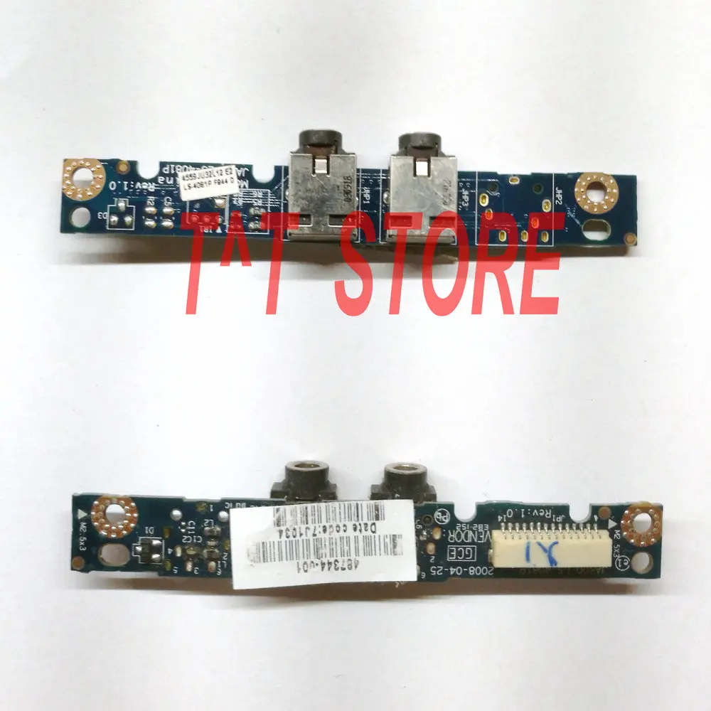 

original brand 487344-001 For CQ40 CQ41 Audio Jack Circuit Board LS-4801P work well free shipping